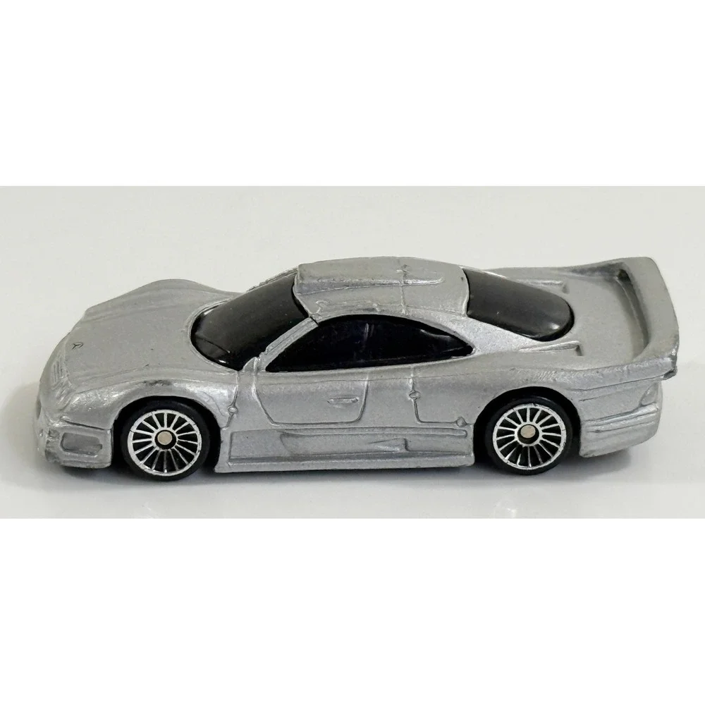 Maisto Mercedes-Benz CLK-GTR Kids 1/64 Silver AMG Diecast Toy Car
